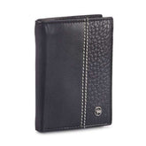 Cartera Simón vertical en Piel negra lateral